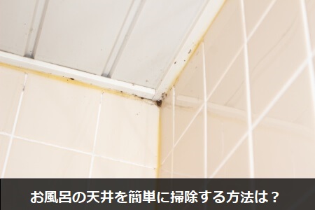 お風呂の天井を簡単に掃除する方法