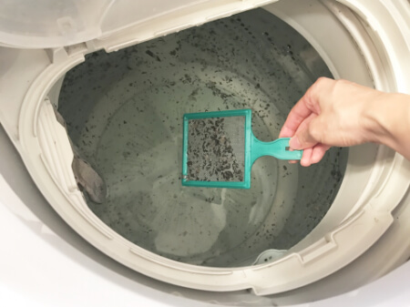 縦型洗濯機をオキシクリーンで掃除する方法
