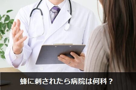 蜂に刺されたら病院は何科に受診する?