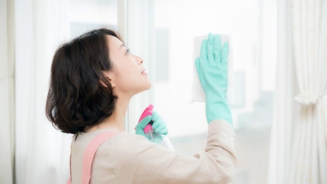 窓ガラスの内側の掃除方法