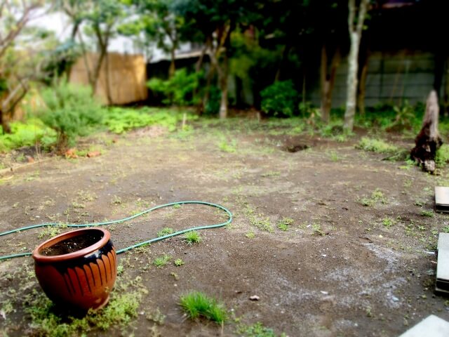 自然な印象のまま雑草対策ができる「固まる土」