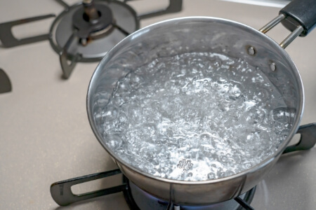 煮沸消毒の温度80℃以上で時間目安は10分間