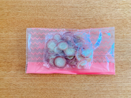 みょうがを冷凍保存すれば2ヶ月保存できる