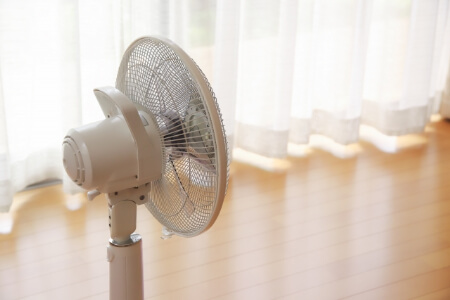 扇風機にホコリや汚れが付かない2つの対策