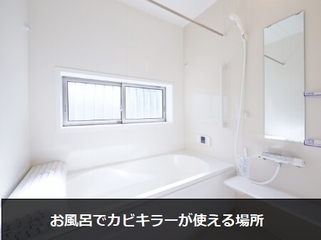 お風呂でカビキラーが使える場所