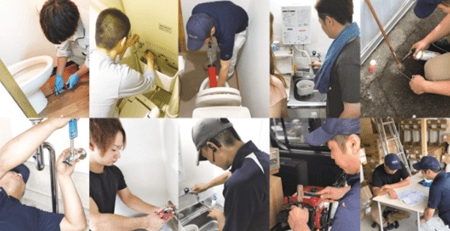 洗面台のリフォームは《水道局指定工事事業者》の弊社にお任せ下さい。のサービス写真2