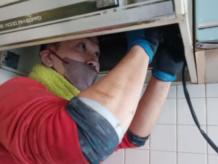 レンジフード（換気扇）クリーニング（レンジフード型）のサービス写真