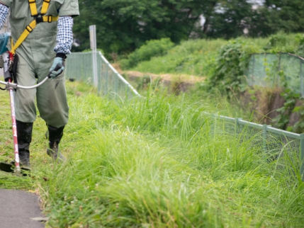 草刈り、除草剤散布、おまかせください 見積りだけでもお待ちしております。のサービス写真4