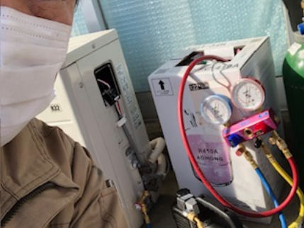 エアコン修理のサービス写真